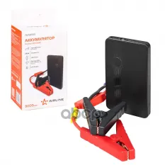 аккумулятор внешний! универсальный (Booster) 8000мАч USB 5V/2A, пуск ДВС 350А, фонарь AIRLINE арт. AEAB000