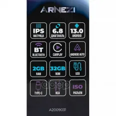 Автомагнитола ARNEZI Smart A2 1Din Android 13 2Gb/32Gb (Android, Car Play), , Max Вт ARNEZI A2009031 ARNEZI арт. A2009031