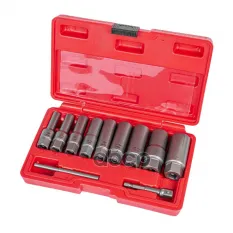 Набор головок (экстракторов) для поврежденных гаек и болтов 11 пр., глубокие ARN ARNEZI арт. R5304011