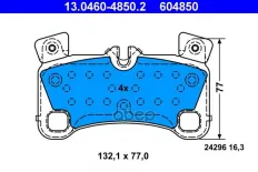 Колодки тормозные дисковые задн, AUDI: Q7 3.0 TDI/3.0 TFSI/3.6 FSI/4.2 FSI/4.2 TDI/6.0 TDI 06-  PORSCHE: CAYENNE 3.6/S 4.8/Turbo S 4.8 02-  VW: TOUARE