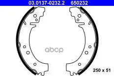 Колодки тормозные Ate арт. 03.0137-0232.2