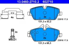 КОЛОДКИ ПЕР BMW E81/E87/MINI ONE/COOPER 04- Ate арт. 13046027102