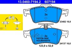 КОЛОДКИ ЗАД OPL SIGNUM/VECTRA C/SAAB 9-3 1.6-3.2/1.9/3.0CDTI/2.0DTI 02- Ate арт. 13046071942