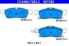 Колодки тормозные дисковые передн, JEEP: GRAND CHEROKEE IV 3.0 CRD V6 4x4/3.6 V6 4x4/5.7 V8 4x4/6.4 SRT8 4x4 10-  MERCEDES-BENZ: GL-CLASS GL 350 BlueT