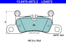 КОЛОДКИ ЗАД PRS CAYENNE 3.0-4.8/VW TOUREG 3.0-4.2 10- CERAMIC Ate арт. 13047048722