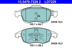 КОЛОДКИ ПЕР CIT C4 GRAND PICASSO/PICASSO 1.6-1.8 16V/HDI 06- (CERAMIC) Ate арт. 13047072292