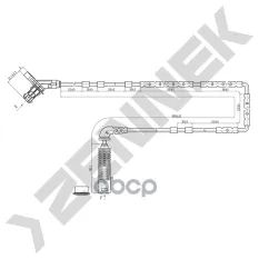 Датчик ABS задний, левый/правый BMW 3 E46 98-05 ZENNEK DAS0307 ZENNEK арт. DAS0307