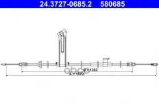 Трос, cтояночный тормоз Ate арт. 24.3727-0685.2