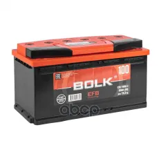 Аккумулятор BOLK EFB Stop&Go 100 А/ч обратный R+ 353x175x190 L5 EN 850 А BOLK арт. BEFB 100-3-R