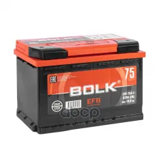 Аккумулятор BOLK EFB Stop&Go 75 А/ч обратный R+ 278x175x190 L3 EN 670 А BOLK арт. BEFB 75-3-R
