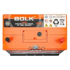 АККУМУЛЯТОР BOLK EFB ASIA 100 А/Ч ПРЯМОЙ L+ 306X175X190 D31 EN 850 А BOLK арт. BEFBA1003L