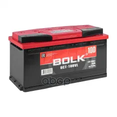 АККУМУЛЯТОР BOLK STANDART 100 А/Ч ПРЯМОЙ L+ 353X175X190 L5 EN 850 А BOLK арт. B1003L