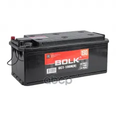 Аккумулятор BOLK Standart 190 А/ч L+(3) 514x218x210 B EN 1200 А BOLK арт. B 190-3-R-K