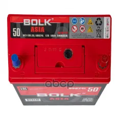 АККУМУЛЯТОР BOLK ASIA 50 А/Ч ОБРАТНЫЙ R+ 238X129X225 B24 EN 540 А BOLK арт. BA503R