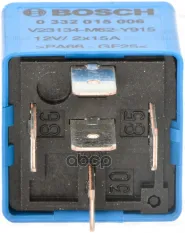 Реле (мини) 12в 2x15а Bosch арт. 0332015006