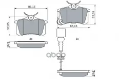 К-т дисков. тормоз. колодок BP1537 SEAT Ibiza 02/02--> 1.9 TDi R Bosch арт. 0986424813