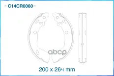 КОЛОДКИ ЗАДНИЕ ДЛЯ SUZUKI CWORKS C14CR0060 CWORKS арт. C14CR0060
