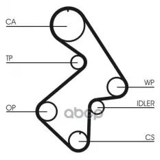 Ремень ГРМ TOYOTA Avensis 2,0 9/97-10/00 ,Camry 2,0/2,2 11/86-8/96 Continental арт. CT998