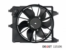 Вентилятор радиатора двигателя RENAULT LOGAN (LS) 09.04- DEQST арт. 115106