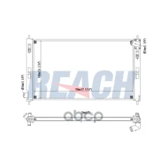 1330V1 Радиатор MITSUBISHI OUTLANDER 2.2D 06- REACH арт. 41-2978