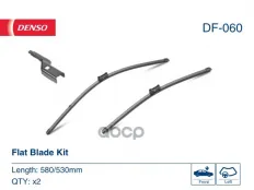 Щетки стеклоочистителя 580/530мм бескаркасные, к-кт LAND ROVER RANGE ROVER Evoque 11- Denso арт. DF-060