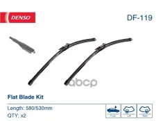 К-т бескаркасных щёток стеклоочистителя 580/530 мм Denso арт. DF-119
