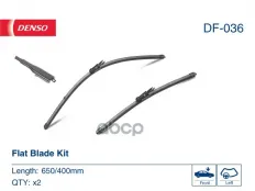 Щетка стеклоочистителя бескаркасная 650/400mm (ком-кт) Denso арт. DF-036