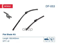 Щетка стеклоочистителя бескаркасная 650/400mm (ком-кт) Denso арт. DF-053