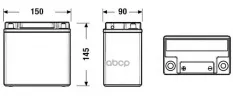 Аккумулятор 12V 15AH 200A EXIDE арт. 'EK151