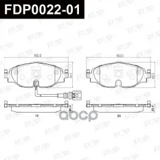 FDP0022-01 колодки дисковые перед.! с антискр. пл Audi A3, VW Golf VII 1.2TSI-1.8TFSI/2.0TDI 12> FAP арт. FDP002201