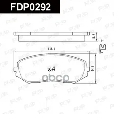 FDP0292 колодки дисковые передние! Suzuki Grand Vitara 1.6/2.0/3.2/1.9DDiS 05> FAP арт. FDP0292
