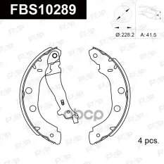 Колодки тормозные барабанные задние FIAT DOBLO Bus (263) FAP арт. FBS10289