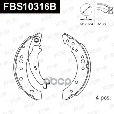 Колодки тормозные барабанные задние BAIC E SERIES Hatchback FAP арт. FBS10316B