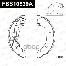 Колодки тормозные барабанные задние CITROEN JUMPER I Bus (230P) | RELAY FAP арт. FBS10539A