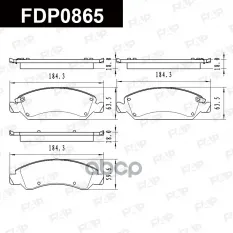Колодки тормозные дисковые передние CADILLAC ESCALADE FAP арт. FDP0865
