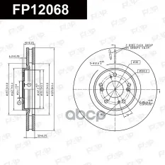 Диск тормозной HONDA ACCORD IX Saloon (CR) FAP арт. FP12068