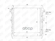 Радиатор охлаждения для SsangYong Kyron/Actyon (05-) MT FEHU арт. frc1038