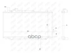 Радиатор охлаждения для Kia Spectra (96-) 1.5/1.6/1.8 MT FEHU арт. frc1069