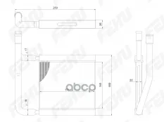 Радиатор отопителя для VAZ 2190 Granta/Datsun on-Do FEHU арт. frh1083