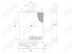 Радиатор отопителя для VAZ 1118/2170 A/C Panasonic FEHU арт. frh1086