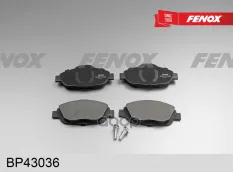 Колодки тормозные передние к-кт FENOX арт. BP43036