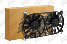 Электровентилятор охлаждения с Кожухом (2 вент.) для VAZ 21214 Niva (тип ВЕНТОЛ) FEHU арт. ffc1128h