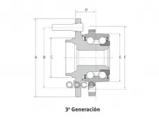 713 6108 10_Комплект ступичного подшипника Audi A6 2.0,2.4,2.7,2.8,3.0,3.2 TDI,FSI,TFSI 05.04- Fag арт. 713610810