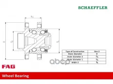 713 6677 70_Комплект ступичного подшипника BMW 7 E65/E66 01- Fag арт. 713667770