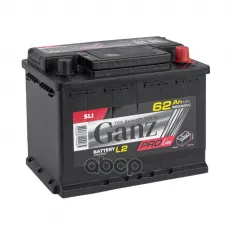 Аккумулятор GANZ PRO-Line DIN 62 А/ч обратный R+ 242x175x190 L2 EN 550 А GANZ арт. G1040620