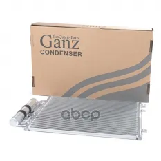 Радиатор кондиционера (с ресивером) RENAULT Logan -> 2008 /AC+ GANZ GIC06136 GANZ арт. GIC06136