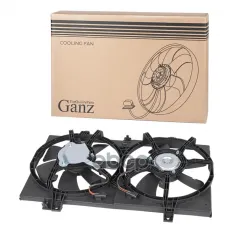 Вентилятор охлаждения в сборе (двойной) для NISSAN Almera Classic B10 2006- GANZ GIC06504 GANZ арт. GIC06504