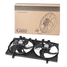 Вентилятор охлаждения в сборе (двойной) NISSAN Almera I N15 95-00,II N16 00-06,Tino V10 03 GANZ GIC06522 GANZ арт. GIC06522