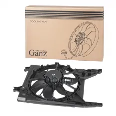 Вентилятор охлаждения в сборе (с резистором) для RENAULT Logan I,Sandero,Stepway I,Saloon 04- GANZ GIC06531 GANZ арт. GIC06531