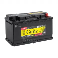 Аккумулятор GANZ PRO-Line AGM 80 А/ч обратный R+ 315x175x190 L4 EN 800 А GANZ арт. G4080800